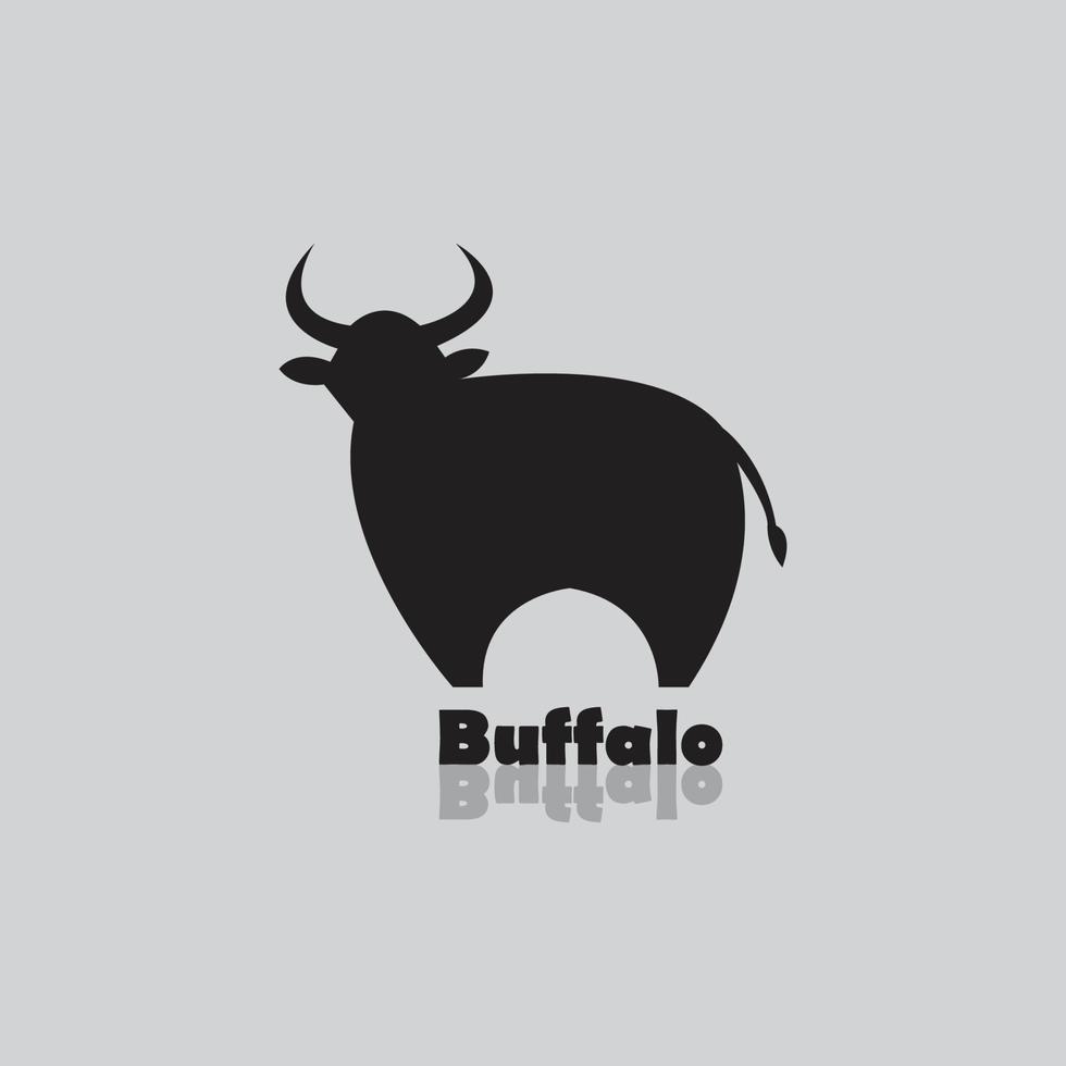 il logo buffalo è adatto per un marchio del tuo prodotto vettore