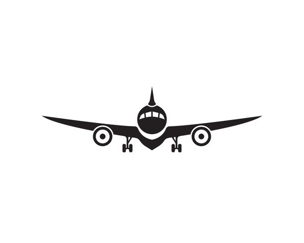 Aeromobile, aereo, etichetta del logo della compagnia aerea. Viaggio, viaggio aereo, simbolo dell&#39;aereo di linea. Illustrazione vettoriale