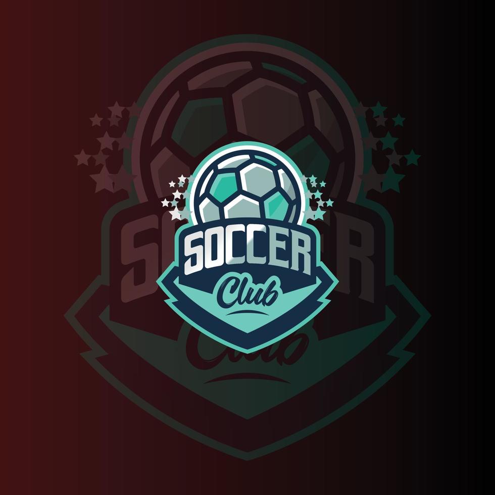 modello di vettore del logo di gioco di e-sport del torneo di calcio di calcio. logo di gioco. design del logo sportivo