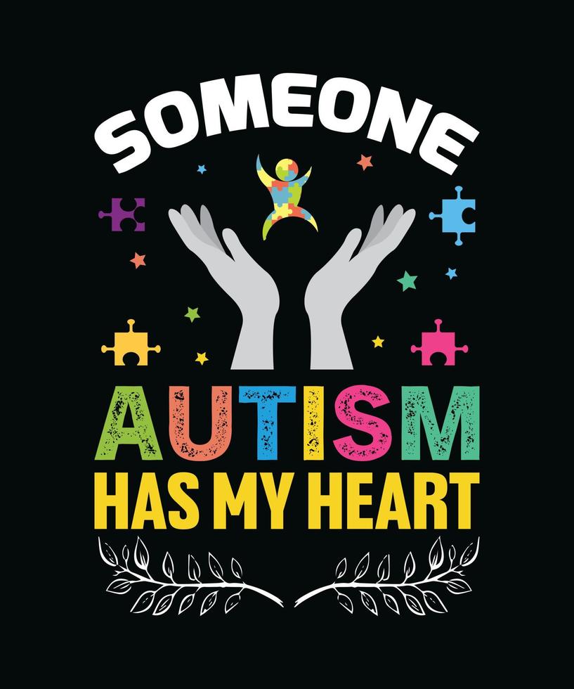 qualcuno autismo è il mio cuore vettore
