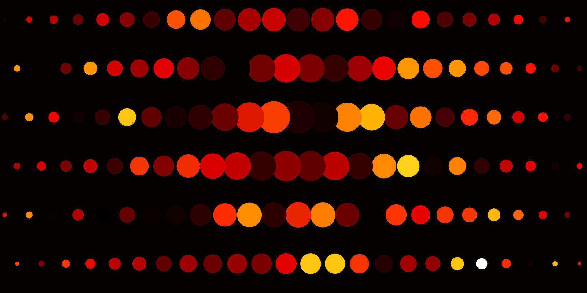 sfondo vettoriale arancione scuro con punti.