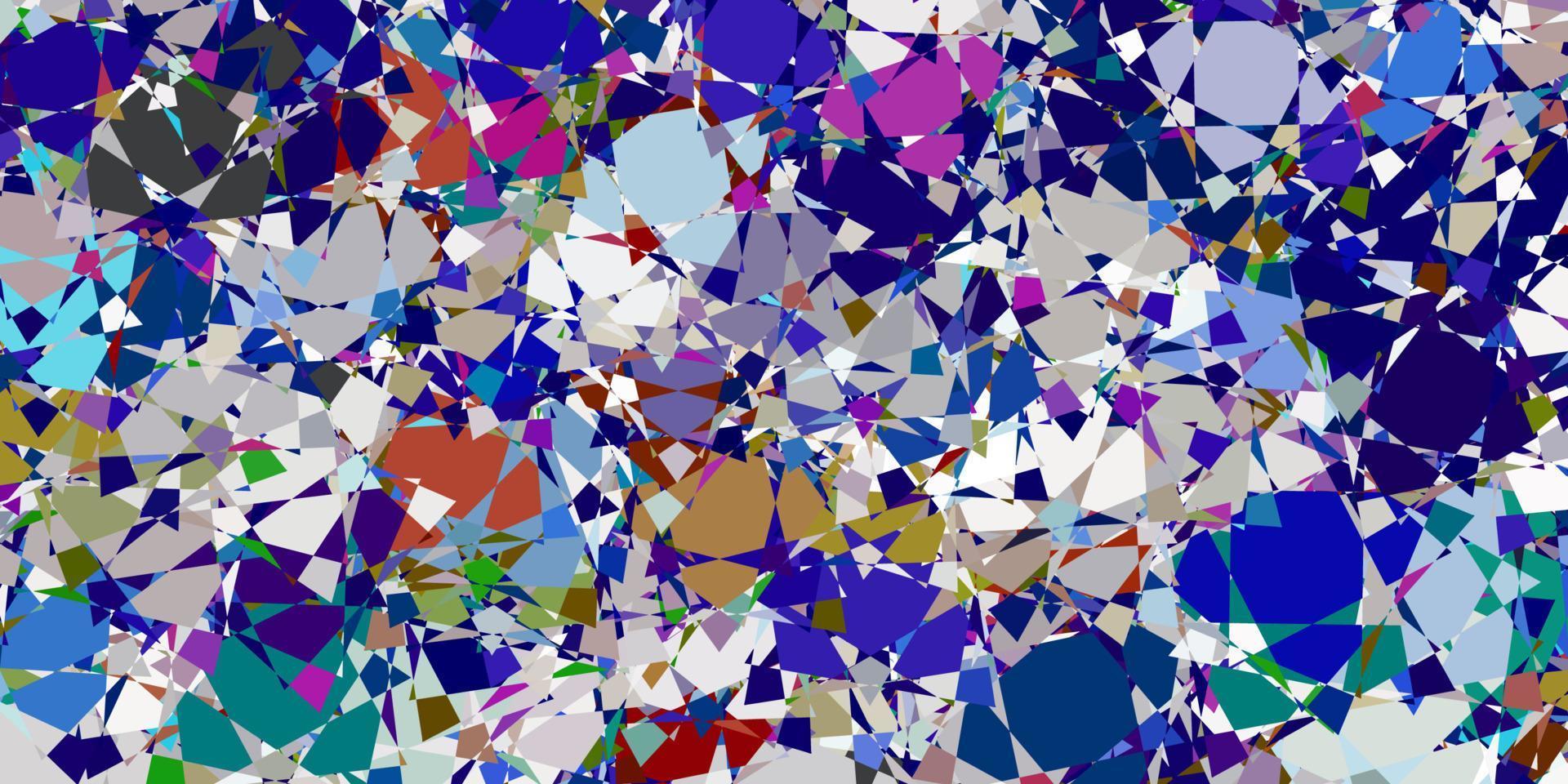 modello vettoriale multicolore chiaro con forme poligonali.