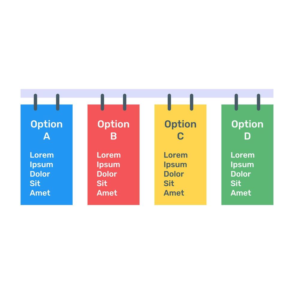 download vettoriale piatto di infografica etichette freccia