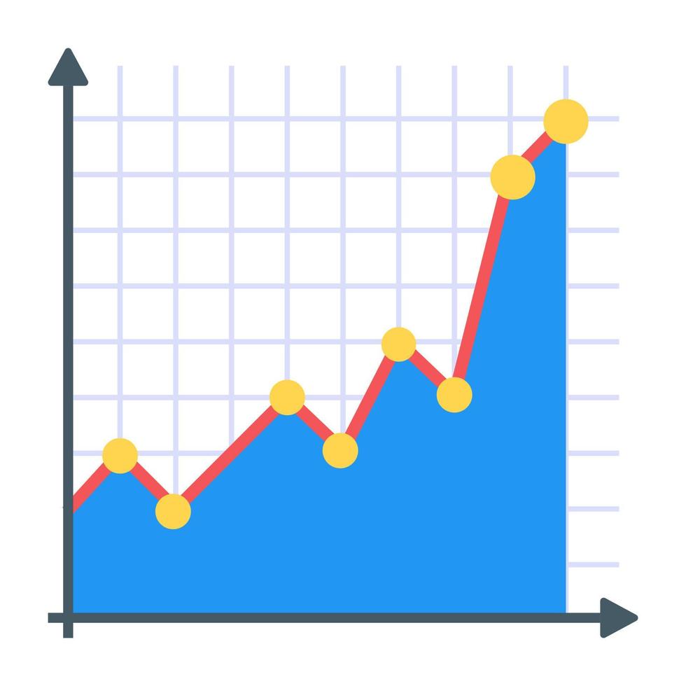 un'icona del grafico a strati in design piatto vettore