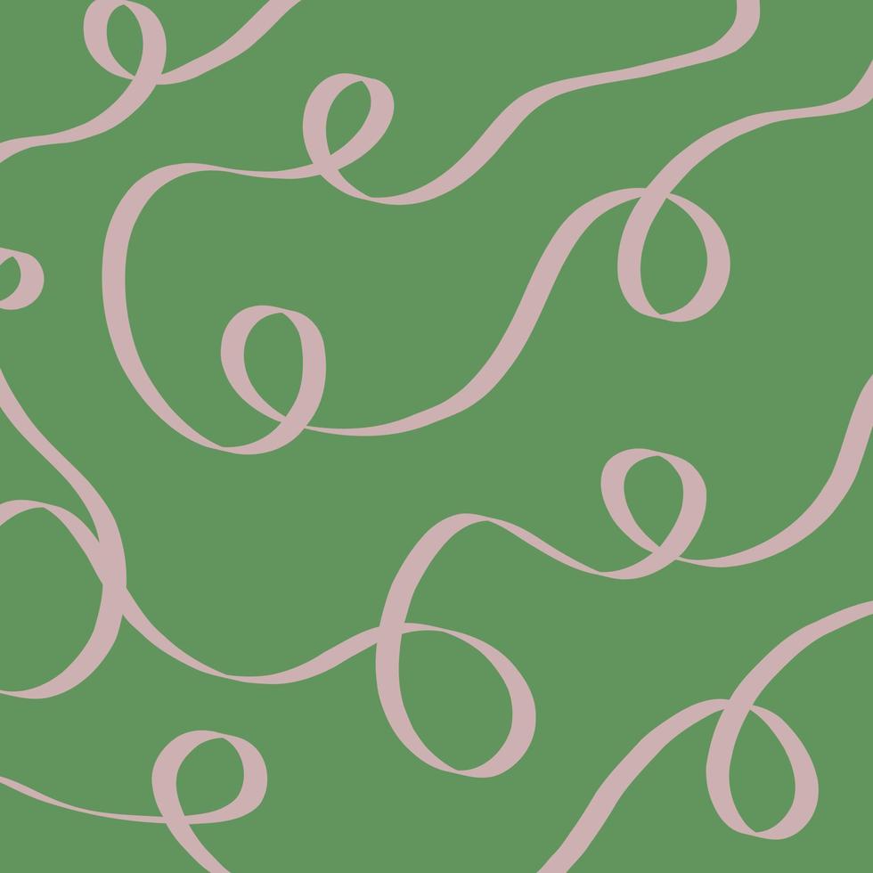 linee loopy verdi minimali della metà del secolo vettore