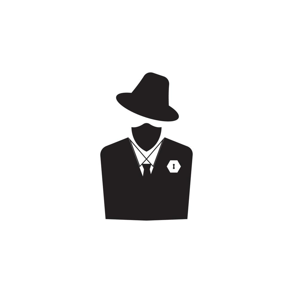 sfondo vettoriale del logo dell'icona hacker