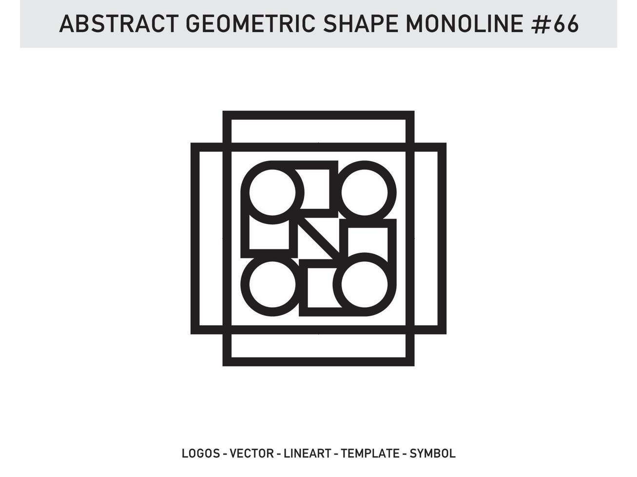 vettore libero di forma di linea lineart monolinea geometrica astratta