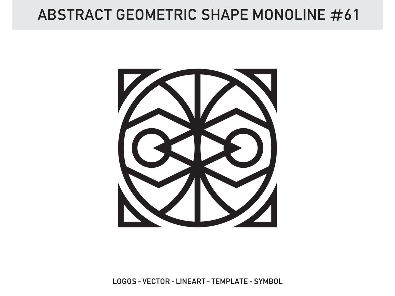 geometrica monolinea lineart linea forma astratta vettore libero