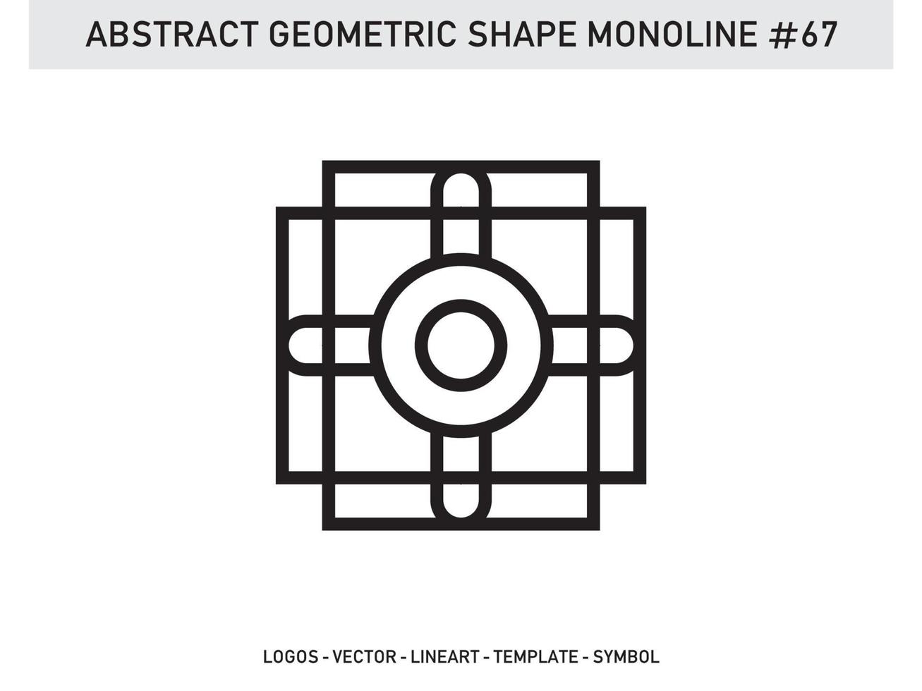 vettore libero di forma di linea lineart monolinea geometrica astratta