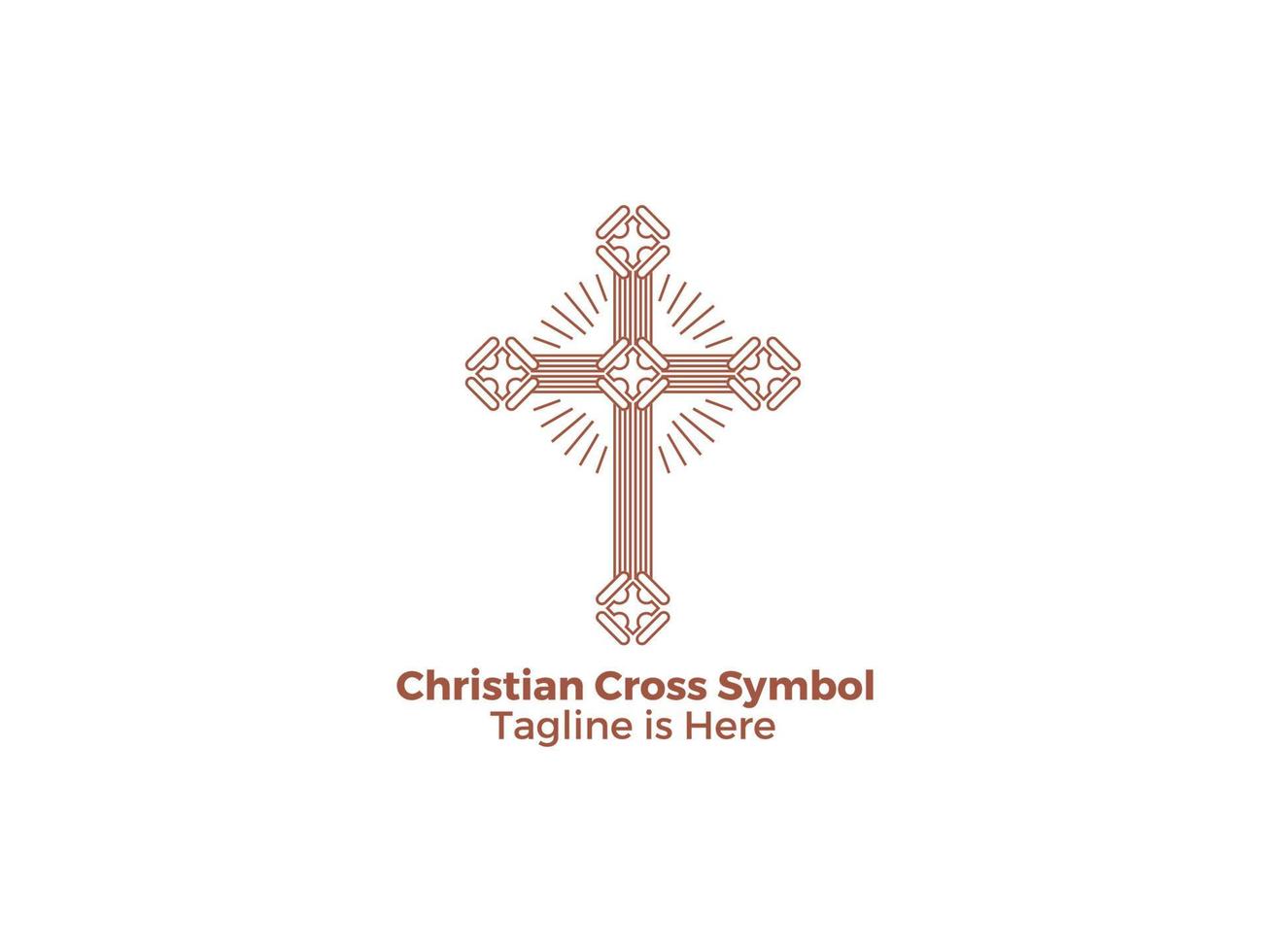 la croce è un simbolo del cristianesimo religione cattolica la chiesa di gesù disegno vettoriale gratuito