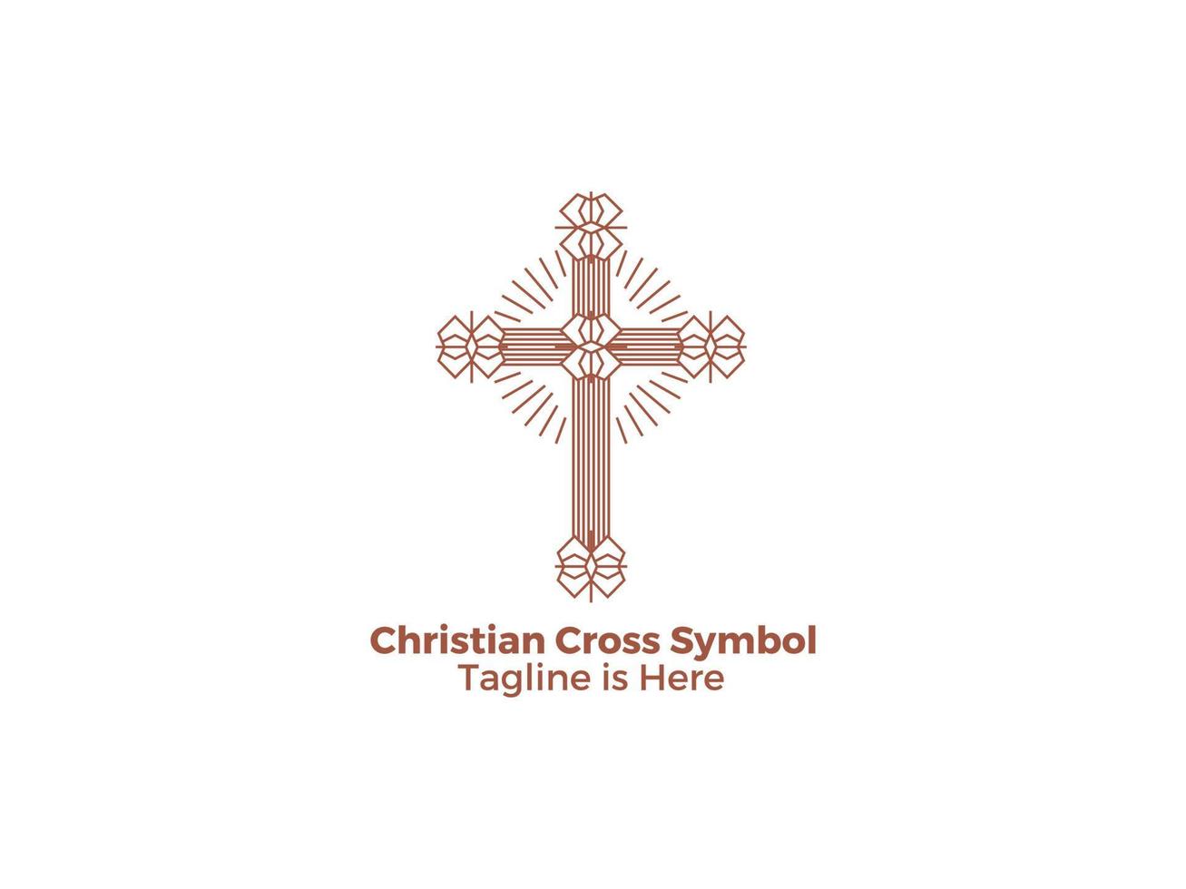 la croce è un simbolo del cristianesimo religione cattolica la chiesa di gesù disegno vettoriale gratuito