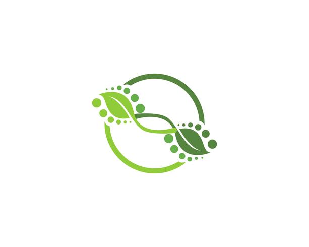 ecologia logo natura elemento vettoriale