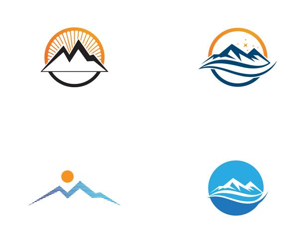 Illustrazione vettoriale di montagna logo
