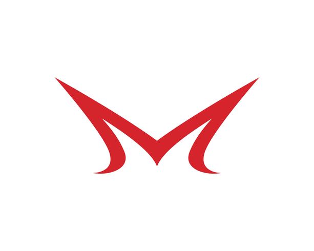 Icona di vettore del modello di affari di logo della lettera di m