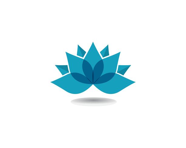 Vector le icone del modello di progettazione di logo dei fiori di Lotus di bellezza di vettore