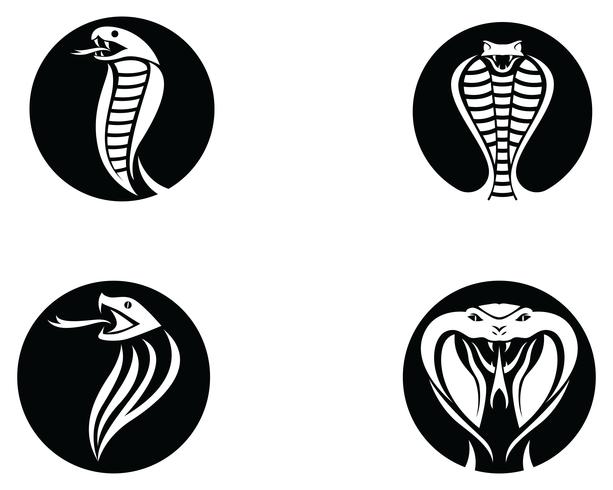 elemento di design logo vipera serpente. icona di pericolo serpente. simbolo della vipera vettore
