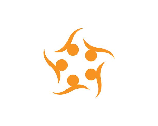 Star community community group logo e simboli vettore