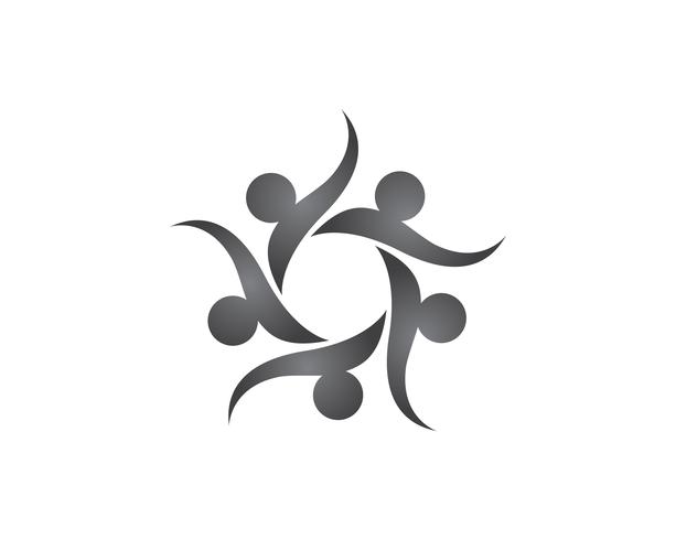 Star community community group logo e simboli vettore