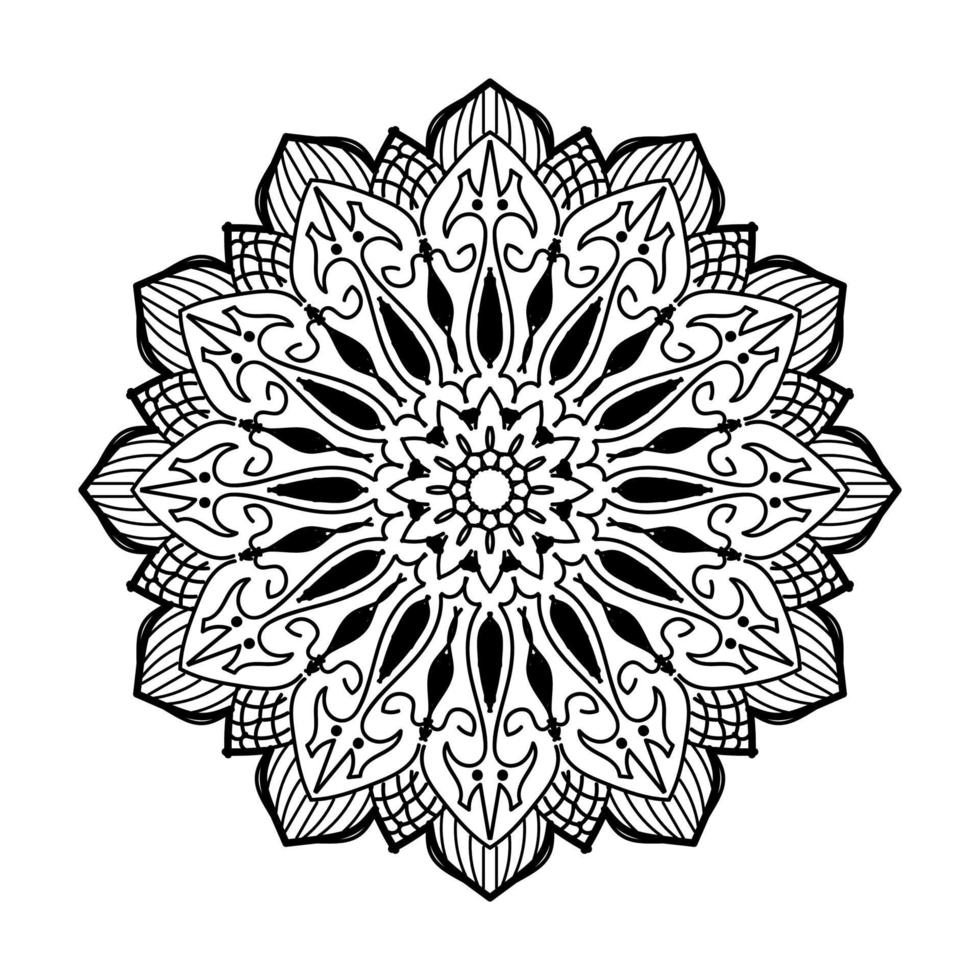 mandala disegnato a mano. decorazione in ornamento etnico orientale doodle. vettore