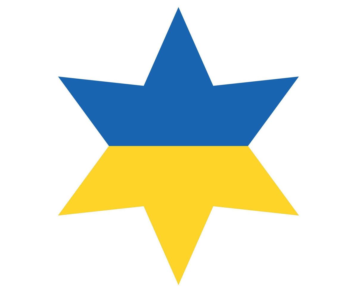 ucraina bandiera emblema simbolo nazionale europa illustrazione vettoriale