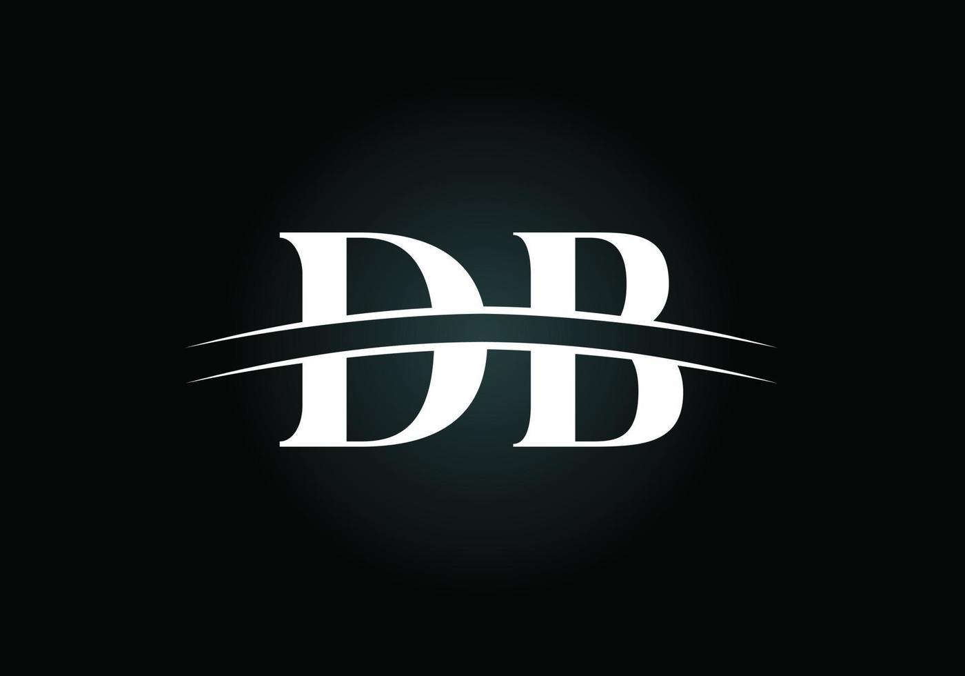 lettera iniziale db logo design vettoriale. simbolo grafico dell'alfabeto per l'identità aziendale vettore