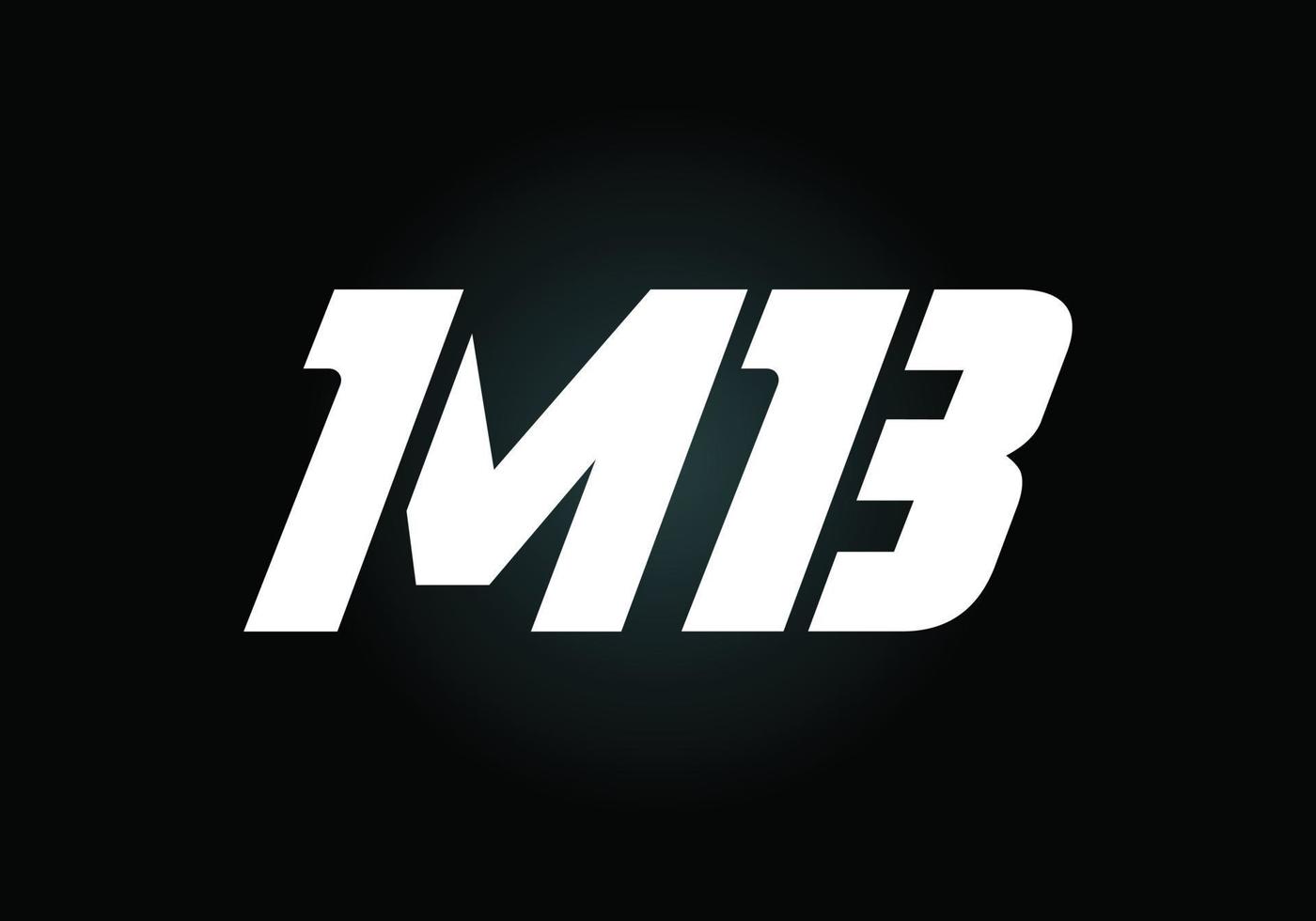 lettera iniziale mb logo design vector. simbolo grafico dell'alfabeto per l'identità aziendale vettore