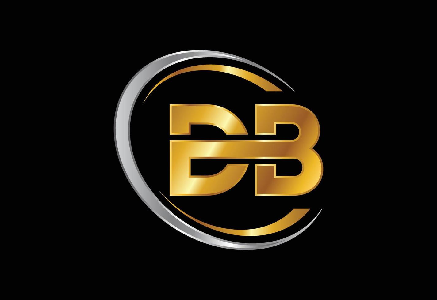 lettera iniziale db logo design vettoriale. simbolo grafico dell'alfabeto per l'identità aziendale vettore