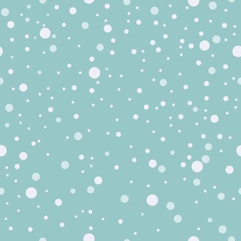 Modello senza soluzione di continuità Neve che cade, sfondo di fiocchi di neve Vettore blu.