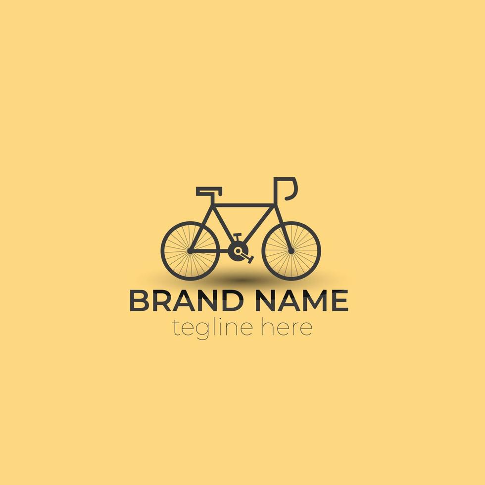 design minimale fantastico per il logo del ciclo vettore