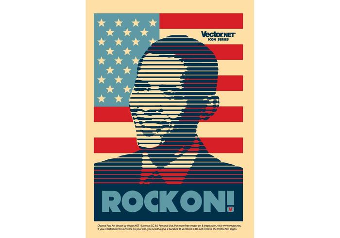 Poster di Obama vettore