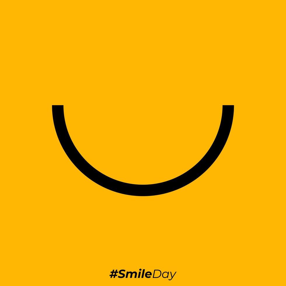icona emoticon sorriso per l'illustrazione del design del modello vettoriale della felicità mondiale