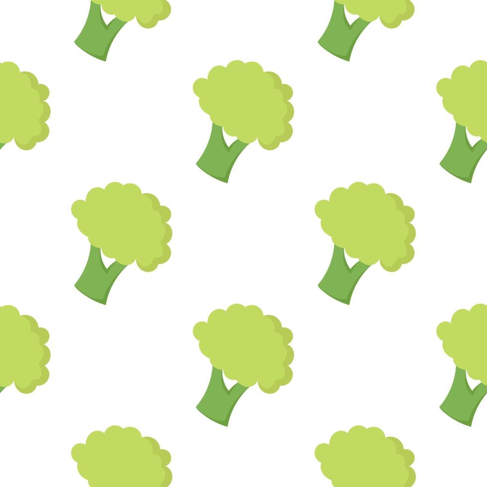 modello senza cuciture di verdure di broccoli vettore