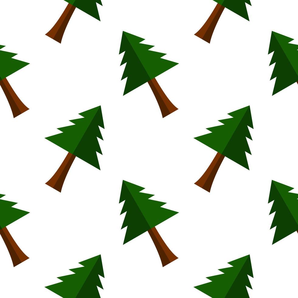 albero seamless pattern vettore