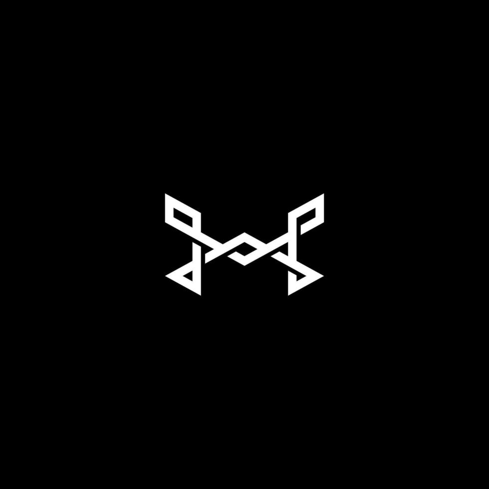 design elegante del logo del monogramma della lettera m vettore