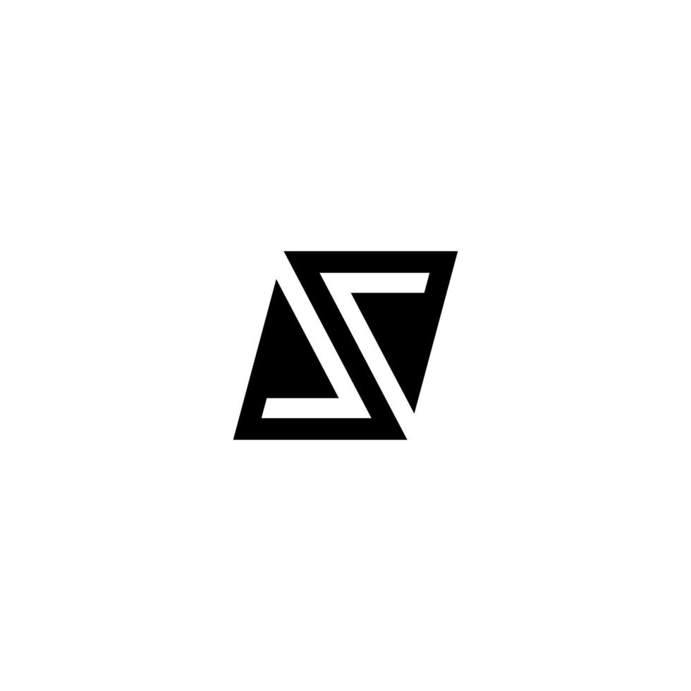 vettore di progettazione del logo del monogramma della lettera s astratta