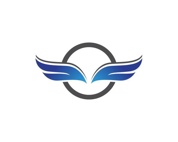 Logo dell&#39;ala Falcon e illustratore di vettore di simbolo