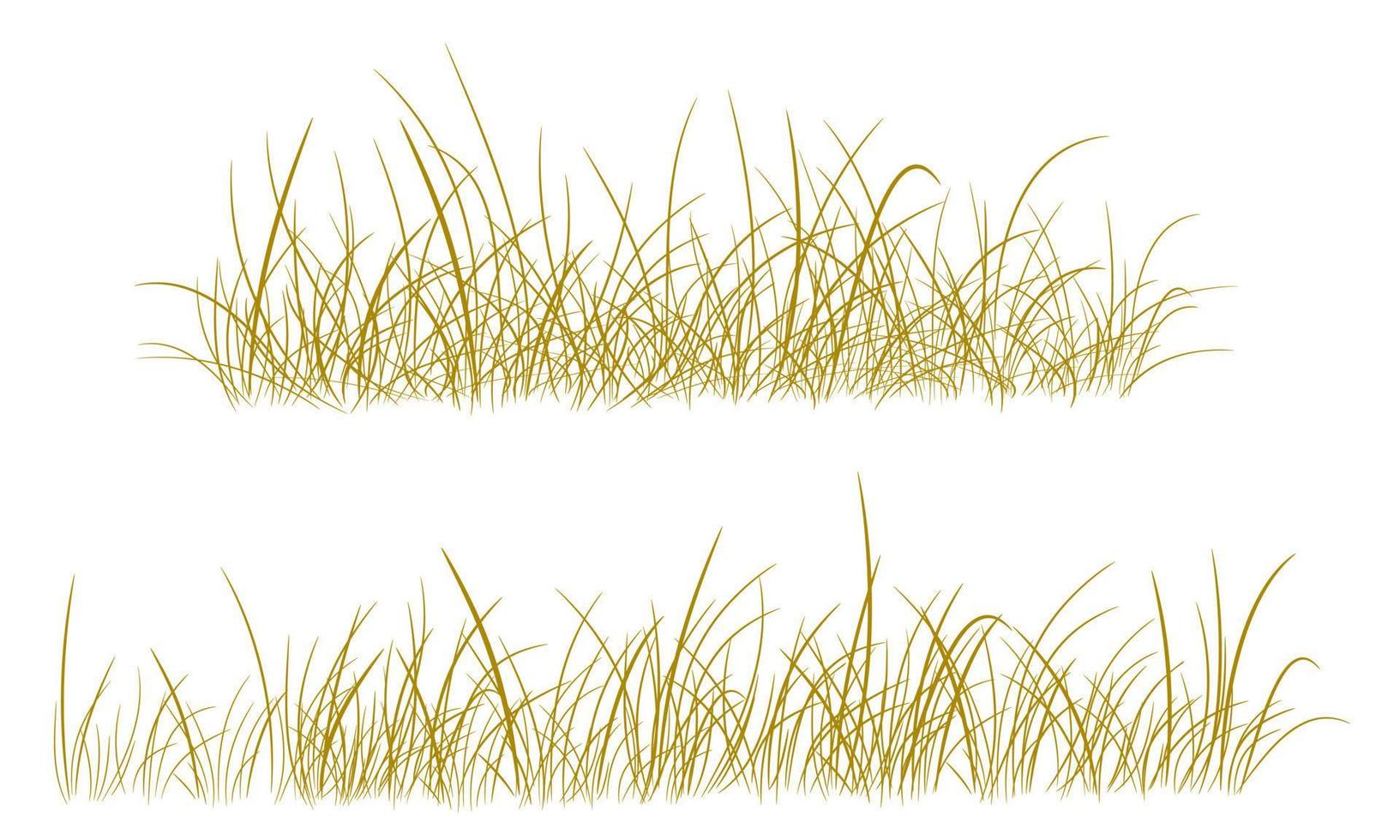 sagoma vettoriale di erba marrone