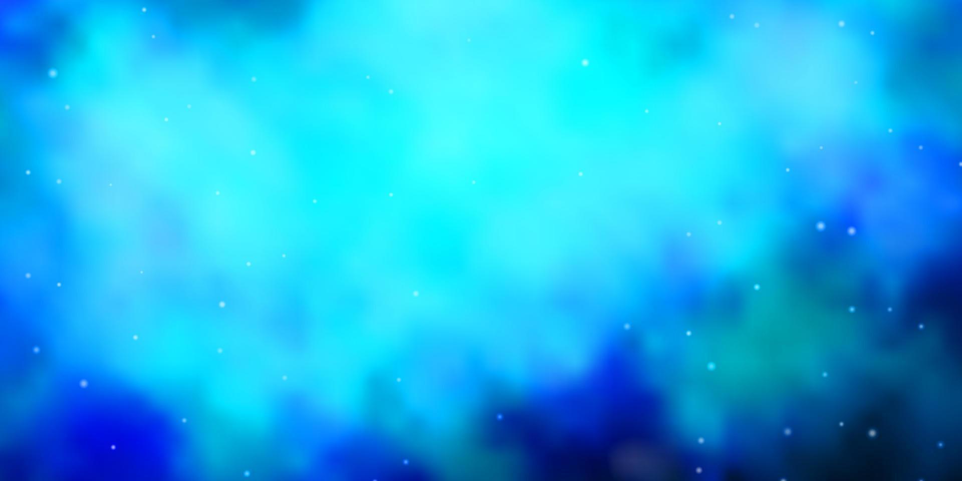 sfondo vettoriale blu scuro con stelle piccole e grandi.