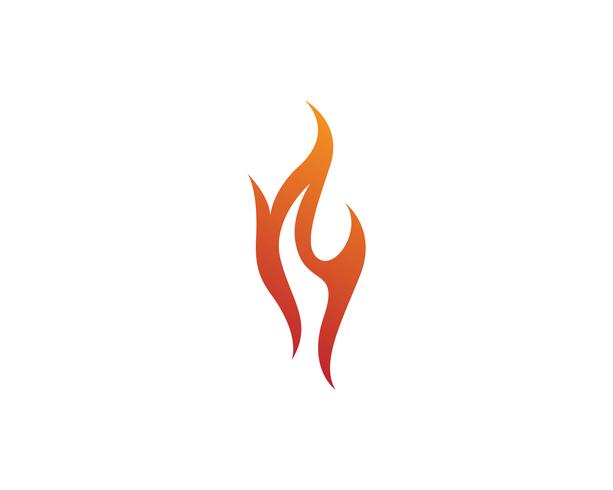 Logo icona di fuoco vettoriale