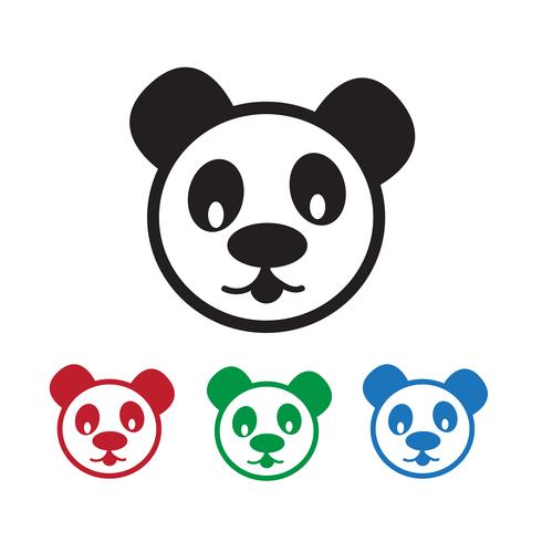 Panda Icon symbol sign vettore