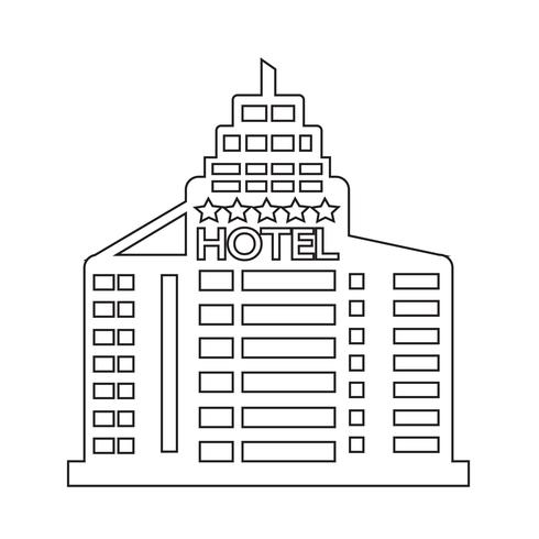 Hotel simbolo simbolo vettore