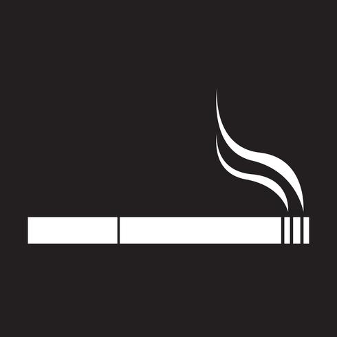 Segno di simbolo dell&#39;icona della sigaretta vettore
