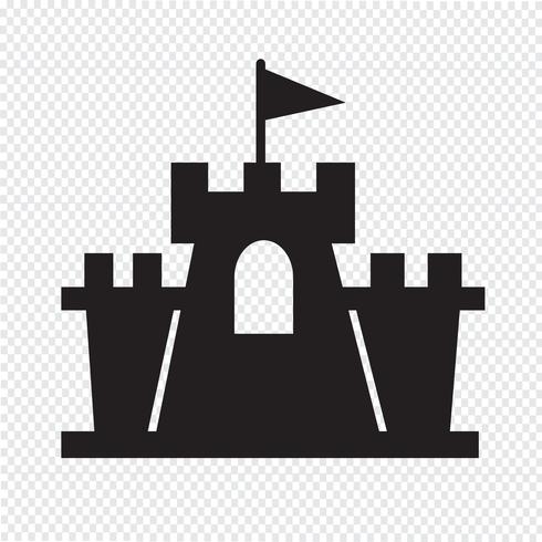 castello simbolo simbolo vettore