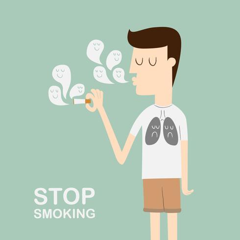 Smetti di fumare. vettore