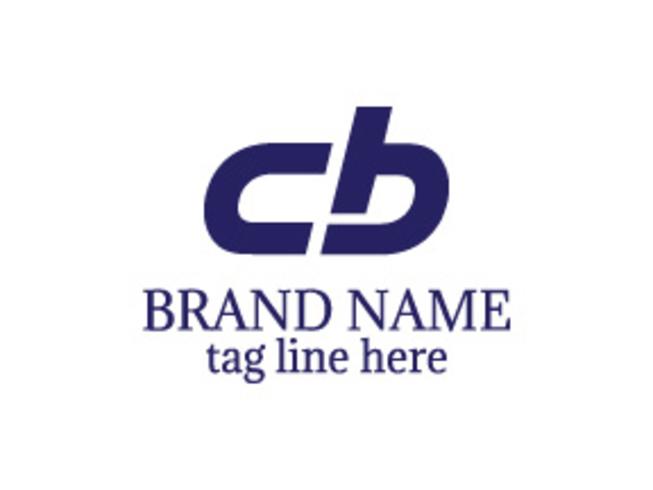Logo della lettera CB vettore