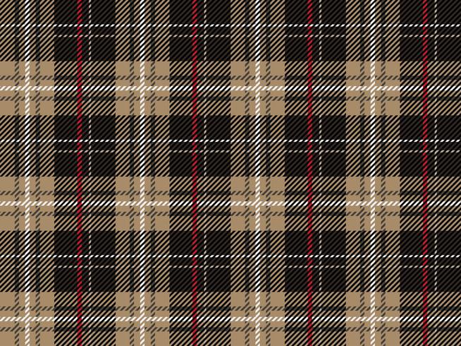 Plaid di tartan senza soluzione di continuità, illustrazione vettoriale. vettore