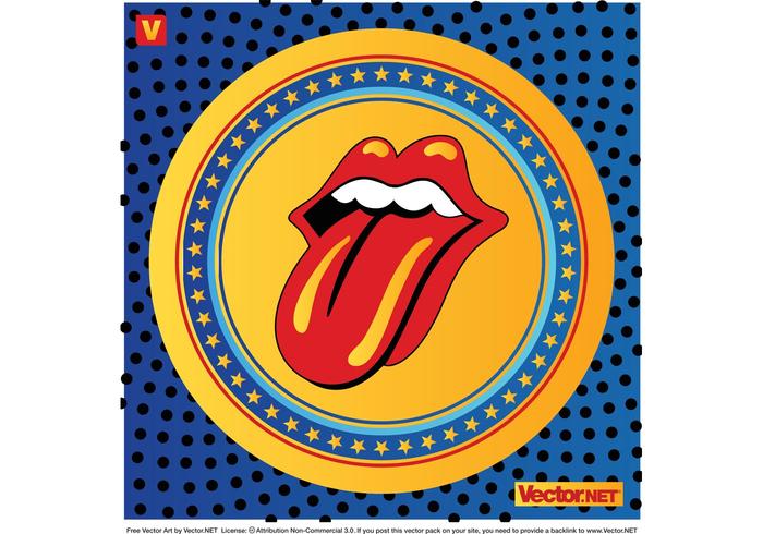 Logo Lips di Rolling Stones vettore