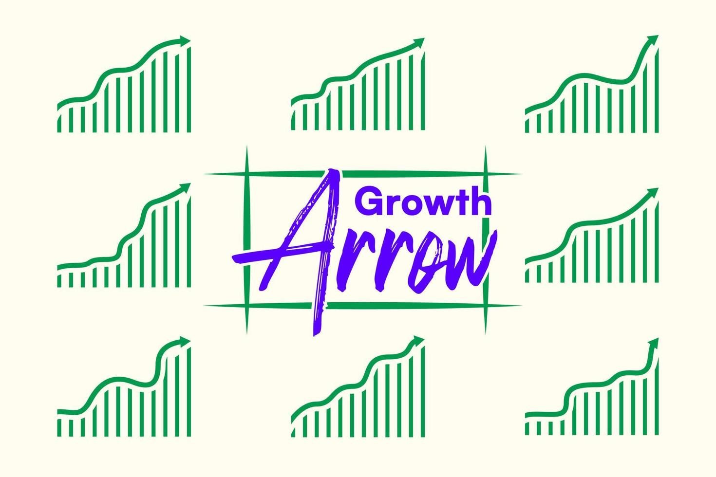 grafico a freccia di crescita aziendale che mostra le tendenze al rialzo nel mercato. vettore