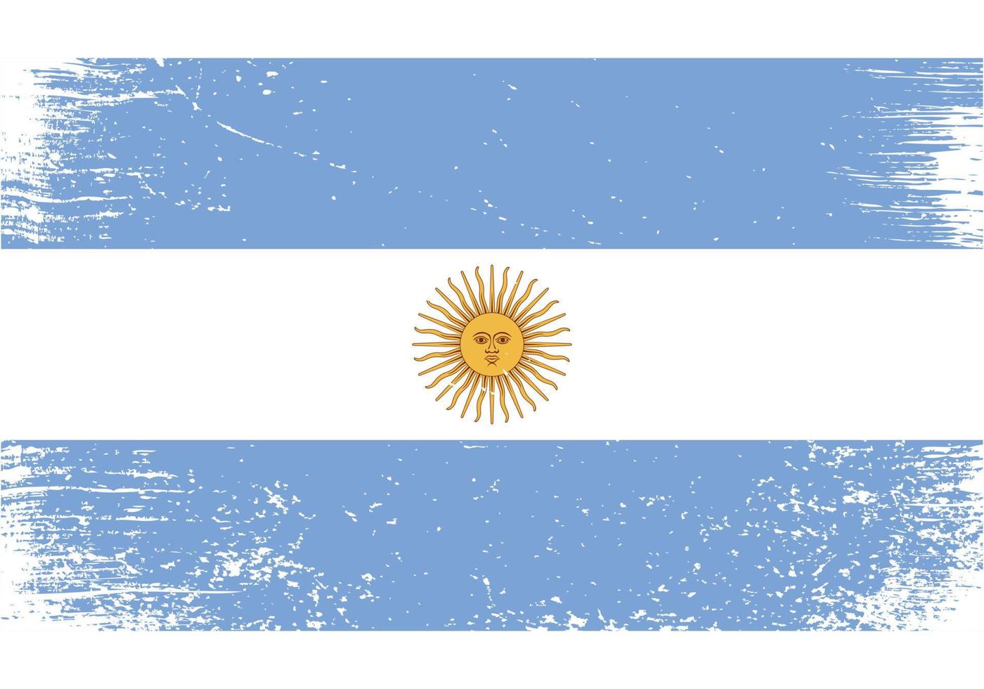 bandiera nazionale argentina con texture grunge vettore