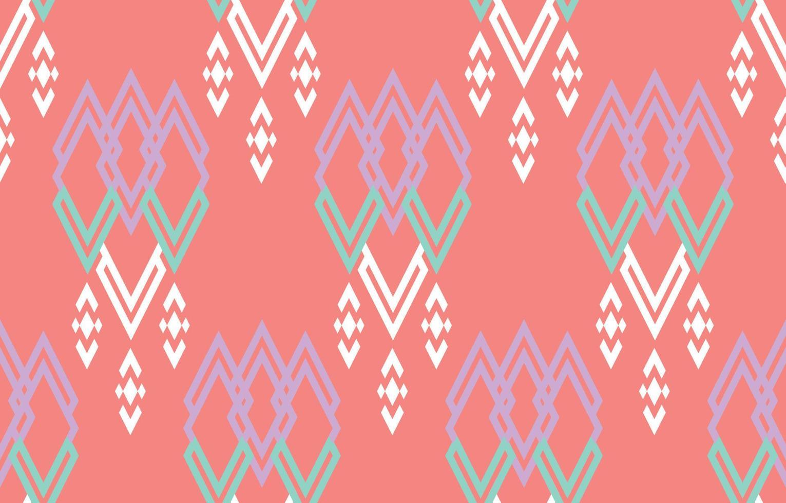 fantasia etnica rosa art. modello senza cuciture in stile tribale, popolare e messicano. ornamento di arte geometrica azteca print.design per moquette, carta da parati, abbigliamento, avvolgimento, tessuto, copertina, tessile vettore